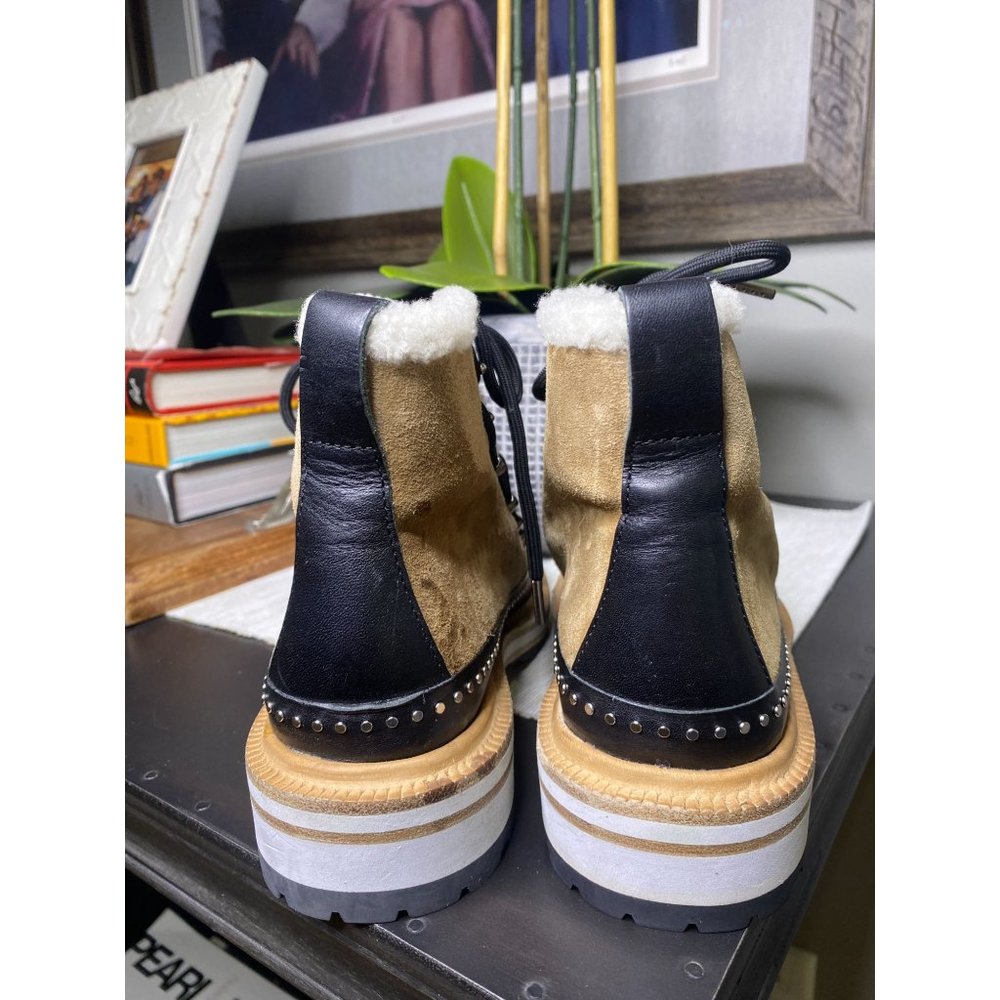 Rag & Bone Compass Camel Leather Booties 36 - Picture 10 of 16